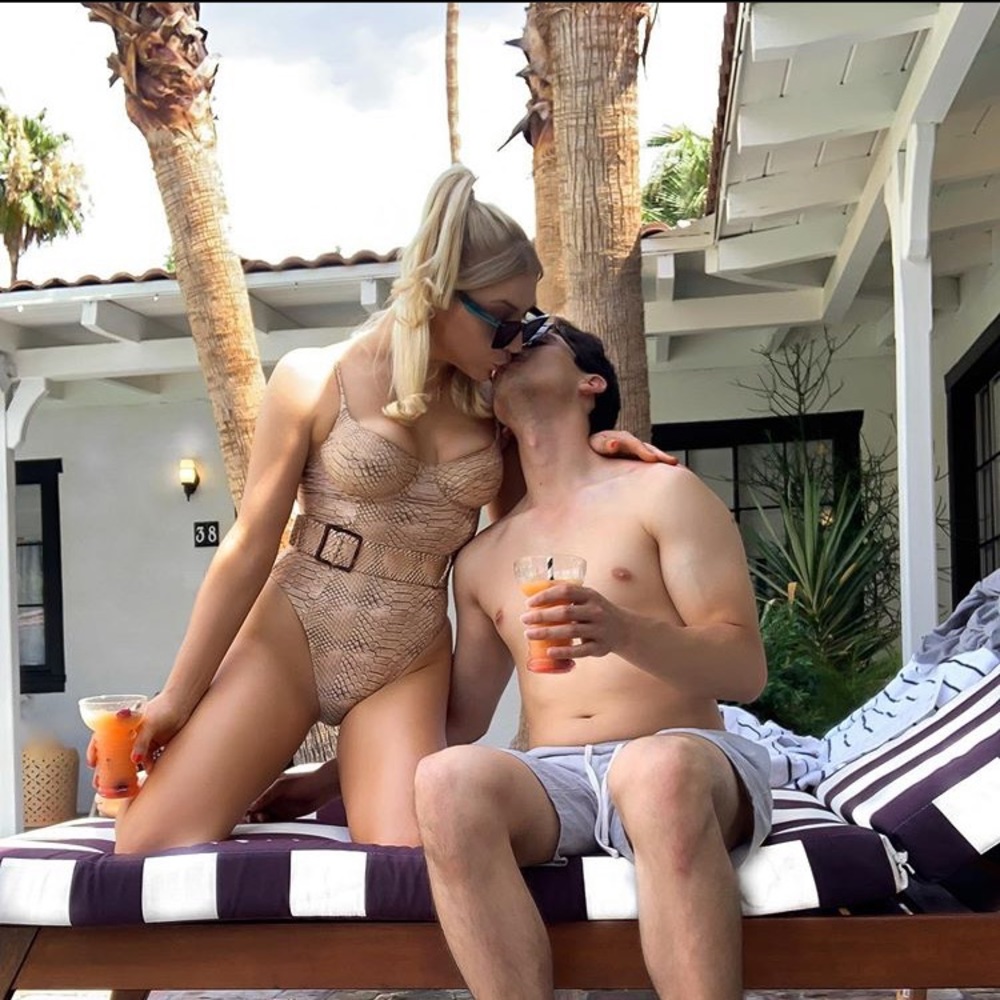 WeWoreWhat Danielle one piece in Light snake skin - Picture 6 of 7